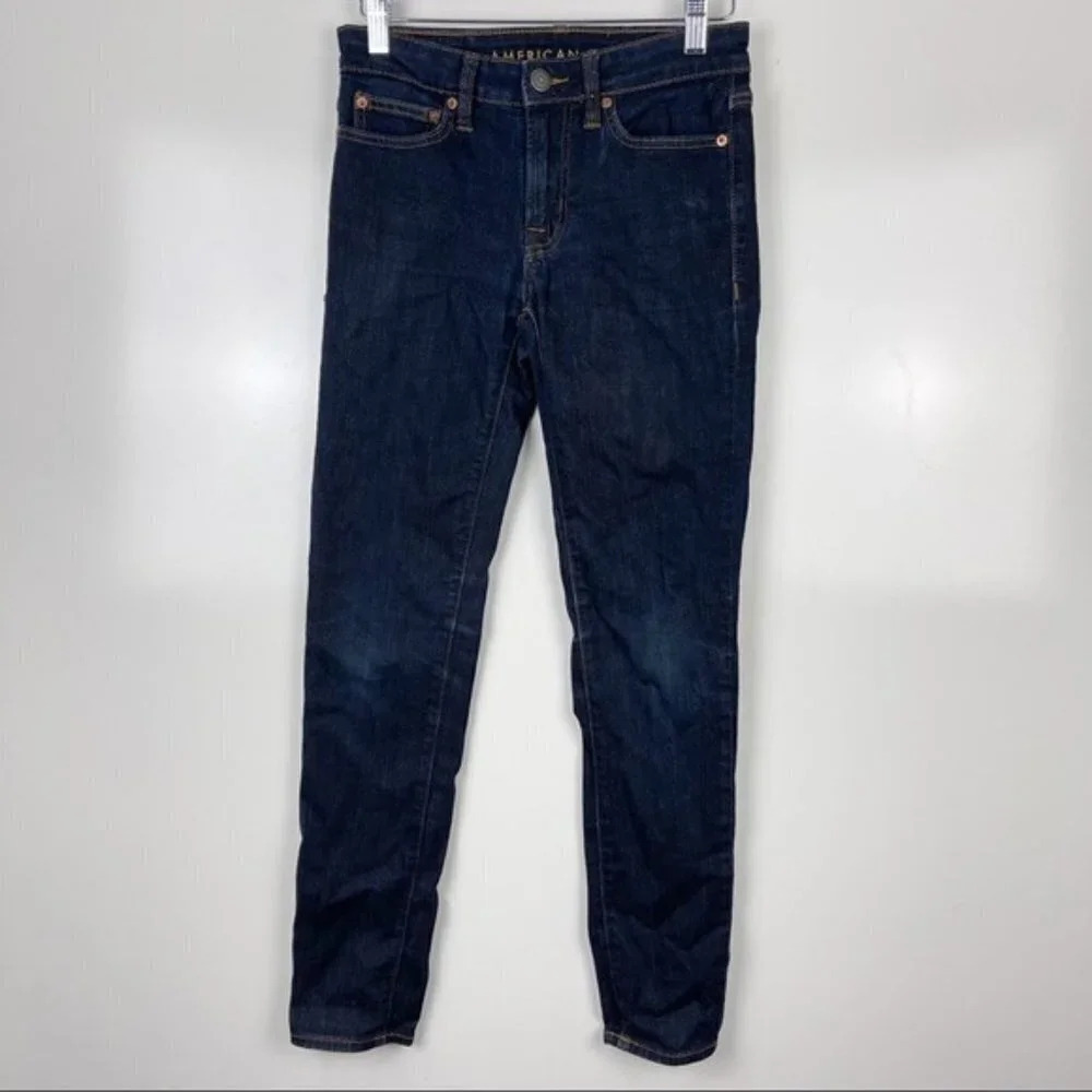 AEO American Eagle Outfitters Flex Super Skinny Dark Wash Jeans Size 26x30